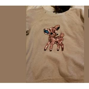 American Eagle Gray sweatshirt Bambi